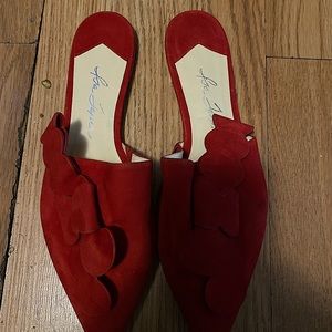 Vero Cuoio red suede shoes